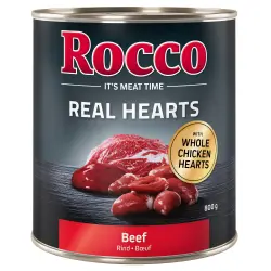 Rocco Real Hearts 6 x 800 g - Vacuno