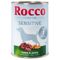 Rocco Sensitive 6 x 400 g - Venado y pasta