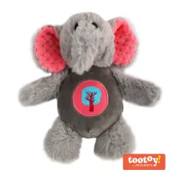 Tootoy! Noisy Elephant Cuddler peluche para perros