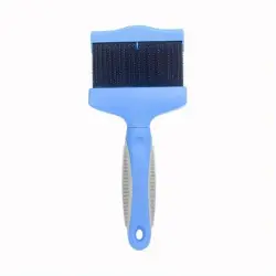 UAMLY Cepillo para el cuidado del perro, cepillo de masaje - azul