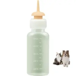 ZooVenture Biberón largo de silicona suave para alimentar gatos - Tipo: Largo