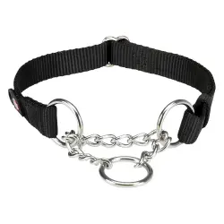 Collar antitirones negro para perros Trixie Premium - Tamaño M–L: 35–50 cm,  20 mm de ancho