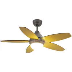 Create Wind Flowood Ventilador de Techo Silencioso 107cm de Diámetro 60W Con Luz Sin Wi-Fi Níquel