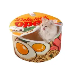 FurryFusion Cama para gatos con forma de fideos instantáneos - Artículo 1