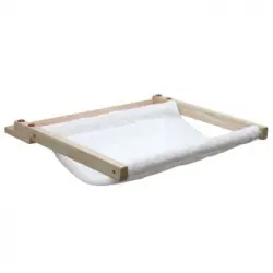 Hamaca De Pared Para Gatos Dolomit 45x40 Cm Blanca 81504 Kerbl