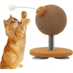 HausPets Pelota rascadora antideslizante gatos, ejercicio entretenimiento - El gato grita