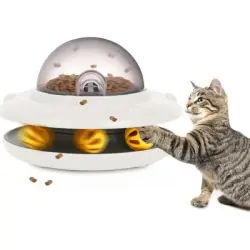 IntiMeg  interactivo para gatos con forma de OVNI - Una pieza