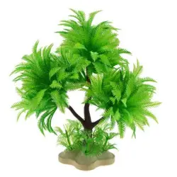 IntiMeg Plantas acuáticas de simulación de acuario - Verde