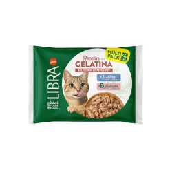 Libra Salmón y Atún Gelatina para gatos 4 sobres x 85 g