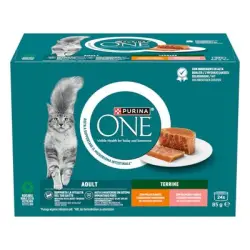PURINA ONE Adult terrina - Pack mixto (24 x 85 g)