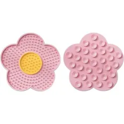 Qinhul Alfombrilla para lamer para gatos y perros - rosa