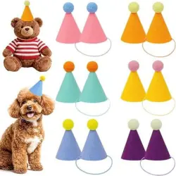ZooVenture 12 coloridos sombreros de fiesta con forma de animales - Pack de 12