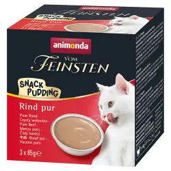 Animonda Vom Feinsten Snack cremoso para gatos - 3 x 85 g vacuno