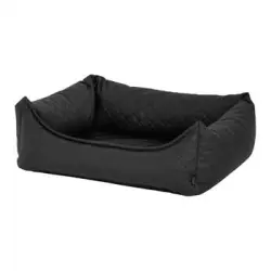 Cama Para Perros Skai Check Gris 80x67x22 Cm Madison