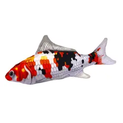 Carpa Koi de peluche Aumüller con catnip y silver vine para gatos - 1 unidad