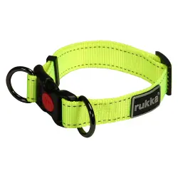 Collar Rukka® Bliss Neon, amarillo - Talla XS: 20 - 30 cm de perímetro del cuello, An 15 mm