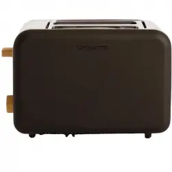 Create Toast Retro Tostadora Diseño Retro 2 Ranuras 850W Negro