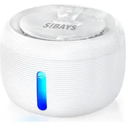 HausPets Bomba de 3,5 l, ultra silenciosa (25 dB), LED, 2 filtros de agua - una pieza