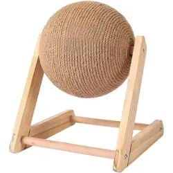 HausPets Pelota rascadora de madera maciza para gatos - Artículo 1