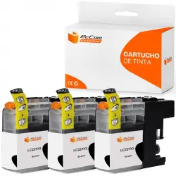 Pccom Essential Brother Lc227xl Cartucho Tinta Compatible Negro Pack 3