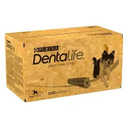 Purina Dentalife snacks dentales para perros medianos (12-25 kg) - 84 barritas (28 x 69 g)