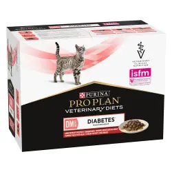 Purina Pro Plan Feline DM ST/OX Diabetes Management Veterinary Diets con vacuno - 10 x 85 g