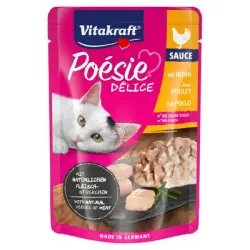 Vitakraft Bolsita Deli Sauce con Trocitos de Pollo 23x85 GR