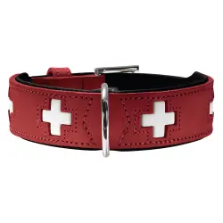 Collar de cuero Hunter Swiss para perros - Tamaño 50: 35 - 43 cm perímetro cuello