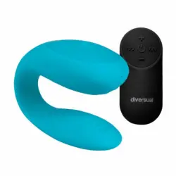 Diversual Omega Vibrador para Parejas Turquesa