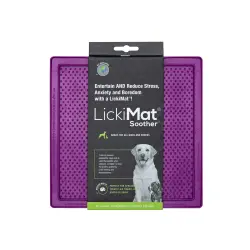 LickiMat Comedero Mini Soother Morado para perros - 300 ml