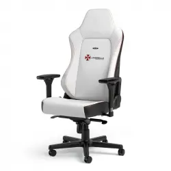 Noblechairs HERO Resident Evil Umbrella Edition Silla Gaming de Cuero Sintético Blanca/Negra