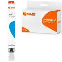 Pccom Essential Canon Cli526 Cartucho Tinta Compatible Cian