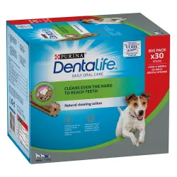 Purina Dentalife snacks dentales para perros pequeños (7-12 kg) - 30 barritas (10 x 49 g)