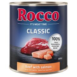 Rocco Classic 6 x 800 g - Vacuno con salmón