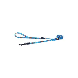 Rogz Correa Comic Azul para perros - 120 cm x 25 mm
