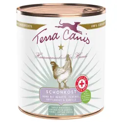 Terra Canis First Aid Alimento Suave 6 x 800 g - Pollo con zanahoria, hinojo, requesón y manzanilla