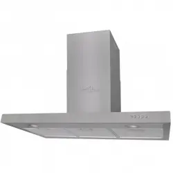 VidaXL Campana Extractora Decorativa 90cm D Acero Inoxidable