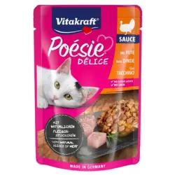 Vitakraft Bolsita Deli Sauce con Jugosa Pechuga de Pavo 23x85 GR