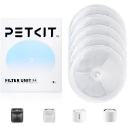 Zoomtopia Filtro de agua para fuente agua gatos perros PETKIT EVERSWEET 3.0 - 5 cartuchos de filtro