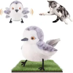 Zoomtopia  recargable de pájaro que aletea gatos, gato que canta - forma de pájaro