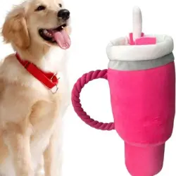 ZooVenture  para perros tipo taza - Peluche, suave, lavable máquina - Rosa