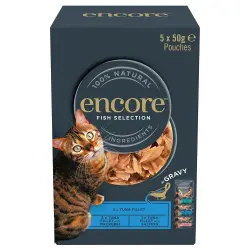 Encore Cat Gravy Pouch Mix 5 x 50 g - Selección de pescado (3 variedades)
