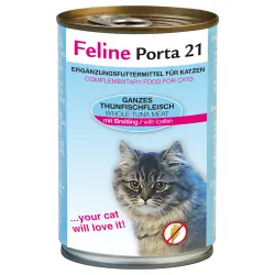 Feline Porta 21 comida para gatos 6 x 400 g - Atún con espadín