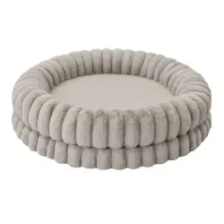 Freedog Muffin Cama Cuna Para Perros y Gatos Beige, 76 x 76 x 18 cm