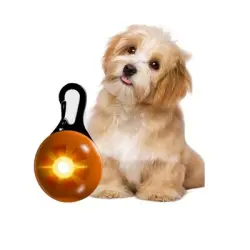 FurryFusion Colgante luminoso para perros y gatos - Naranja