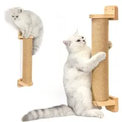 IntiMeg Árbol rascador de pared de 54 cm para gatos y gatitos - Una pieza
