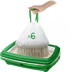 IntiMeg Paquete de 6 bolsas de filtro para arena de gatos - Una pieza