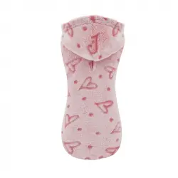 Sudadera con capucha para perro Nayeco Amour Pink 20cm