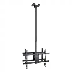 TooQ LPCE2286TSLI-XL-B Soporte de Techo para 2 Pantallas 43"-86" Negro