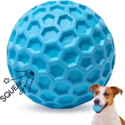 UAMLY Pelota para perros, juguete masticable con sonido - 5,5 cm